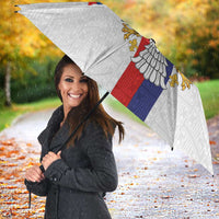 Serbia Coat Of Arms Srbija Eagle Umbrella Traditional Serbian Heraldic Crest White Double Headed Eagle
