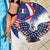 French American Heritage Month Beach Blanket USA Eagle and France Urban Paris National Flag Style