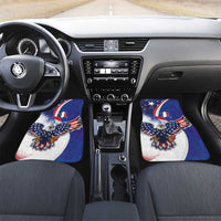 French American Heritage Month Car Mats USA Eagle and France Urban Paris National Flag Style