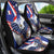 French American Heritage Month Car Seat Cover USA Eagle and France Urban Paris National Flag Style