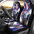 French American Heritage Month Car Seat Cover USA Eagle and France Urban Paris National Flag Style