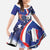 French American Heritage Month Family Matching Mermaid Dress and Hawaiian Shirt USA Eagle and France Urban Paris National Flag Style