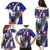 French American Heritage Month Family Matching Puletasi and Hawaiian Shirt USA Eagle and France Urban Paris National Flag Style