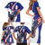 French American Heritage Month Family Matching Short Sleeve Bodycon Dress and Hawaiian Shirt USA Eagle and France Urban Paris National Flag Style