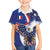 French American Heritage Month Kid Hawaiian Shirt USA Eagle and France Urban Paris National Flag Style