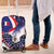 French American Heritage Month Luggage Cover USA Eagle and France Urban Paris National Flag Style