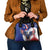 French American Heritage Month Shoulder Handbag USA Eagle and France Urban Paris National Flag Style