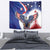 French American Heritage Month Tapestry USA Eagle and France Urban Paris National Flag Style