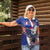 French American Heritage Month Women Polo Shirt USA Eagle and France Urban Paris National Flag Style