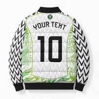 Nigeria National Football Custom Bomber Puffer Jacket Blokecore T90 Sporty Style