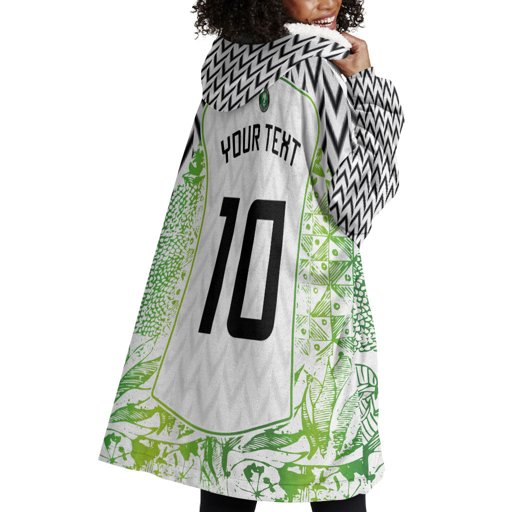 Nigeria National Football Custom Wearable Blanket Hoodie Blokecore T90 Sporty Style