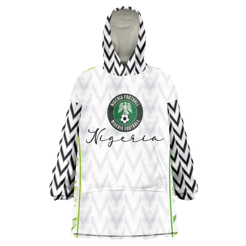 Nigeria National Football Custom Wearable Blanket Hoodie Blokecore T90 Sporty Style