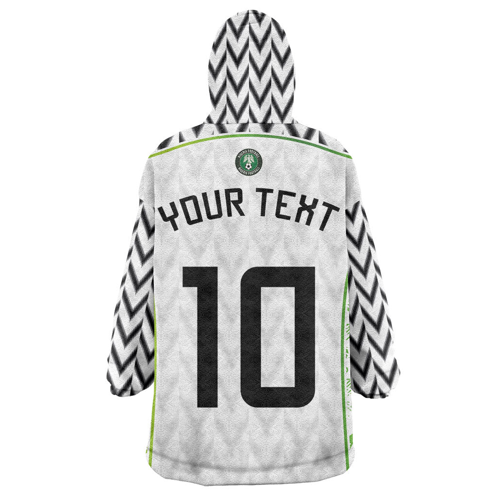 Nigeria National Football Custom Wearable Blanket Hoodie Blokecore T90 Sporty Style