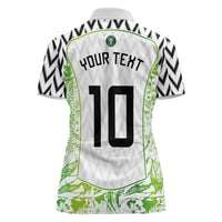 Nigeria National Football Custom Women Polo Shirt Blokecore T90 Sporty Style