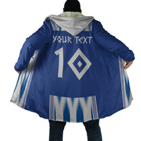 Greece National Football Custom Cloak Greek Key Sporty Style