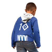 Greece National Football Custom Kid Hoodie Greek Key Sporty Style