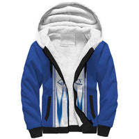 Greece National Football Custom Sherpa Hoodie Greek Key Sporty Style