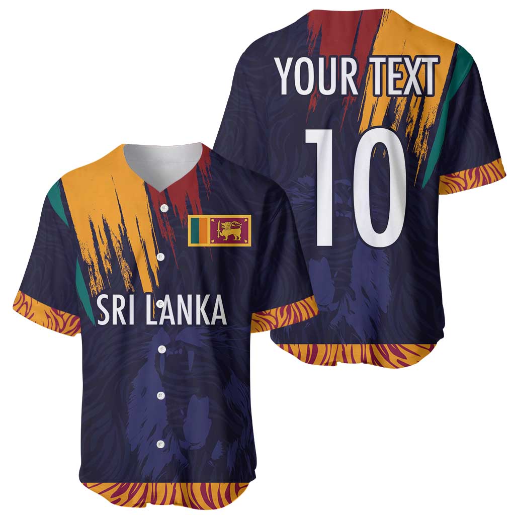 Custom Sri Lanka Cricket The Lions Baseball Jersey