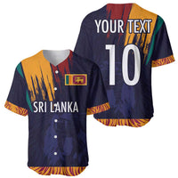 Custom Sri Lanka Cricket The Lions Baseball Jersey
