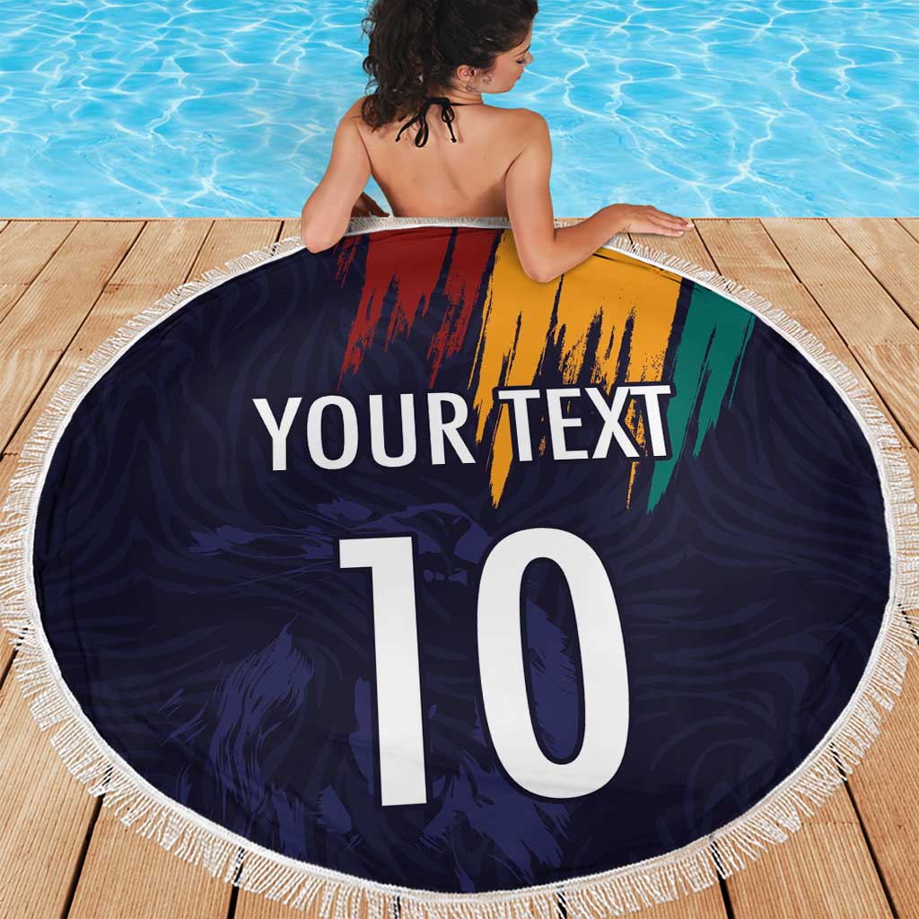 Custom Sri Lanka Cricket The Lions Beach Blanket