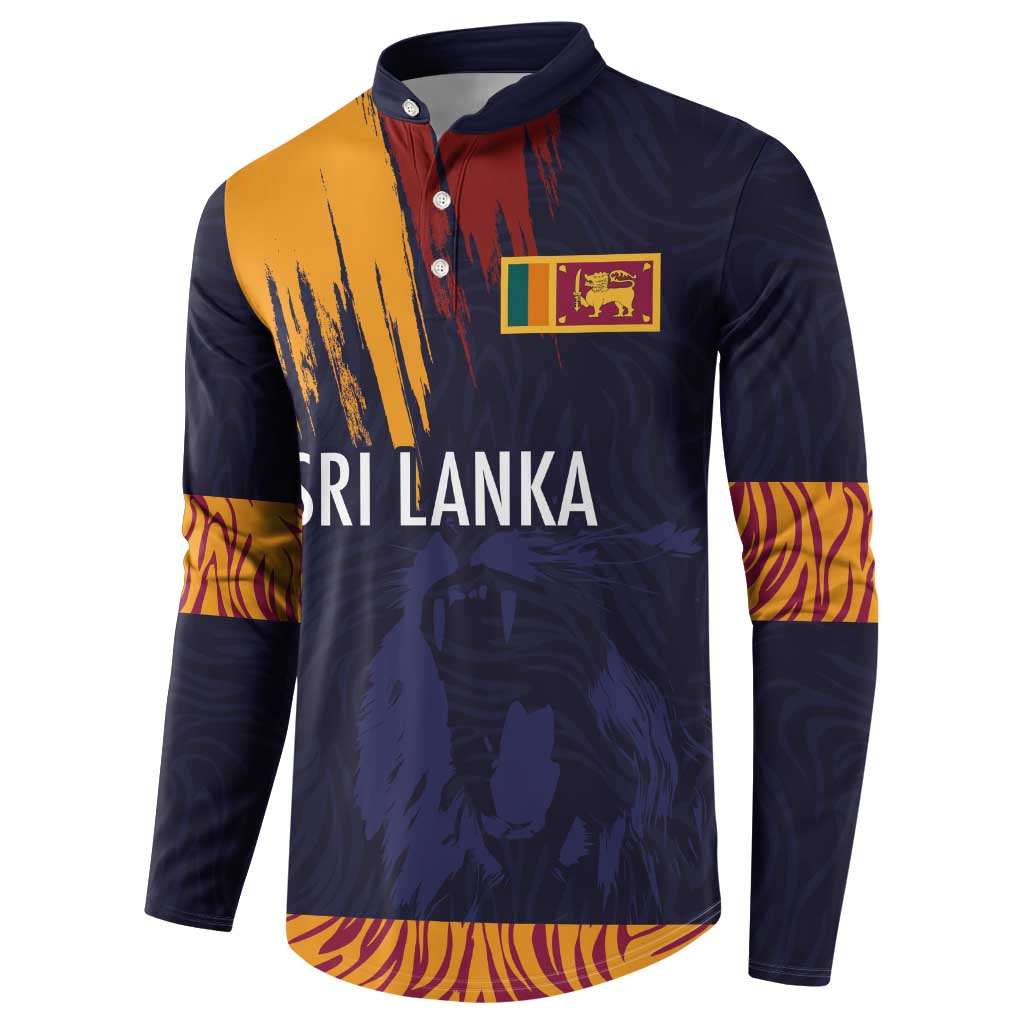 Custom Sri Lanka Cricket The Lions Button Sweatshirt