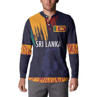 Custom Sri Lanka Cricket The Lions Button Sweatshirt