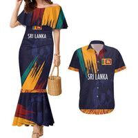 Custom Sri Lanka Cricket The Lions Couples Matching Mermaid Dress and Hawaiian Shirt