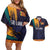 Custom Sri Lanka Cricket The Lions Couples Matching Off Shoulder Short Dress and Hawaiian Shirt