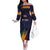 Custom Sri Lanka Cricket The Lions Family Matching Off The Shoulder Long Sleeve Dress and Hawaiian Shirt
