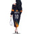 Custom Sri Lanka Cricket The Lions Family Matching Off The Shoulder Long Sleeve Dress and Hawaiian Shirt