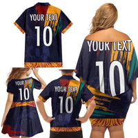 Custom Sri Lanka Cricket The Lions Family Matching Off Shoulder Short Dress and Hawaiian Shirt