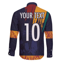 Custom Sri Lanka Cricket The Lions Family Matching Off Shoulder Short Dress and Hawaiian Shirt