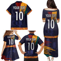 Custom Sri Lanka Cricket The Lions Family Matching Puletasi and Hawaiian Shirt