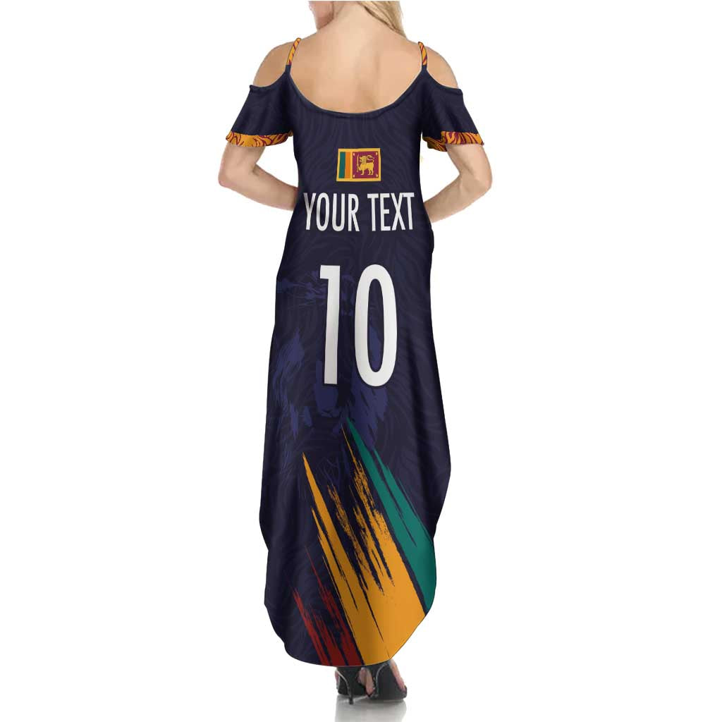 Custom Sri Lanka Cricket The Lions Family Matching Summer Maxi Dress and Hawaiian Shirt