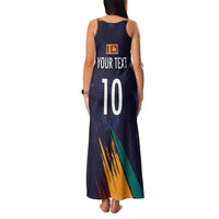 Custom Sri Lanka Cricket The Lions Family Matching Tank Maxi Dress and Hawaiian Shirt