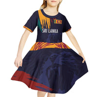Custom Sri Lanka Cricket The Lions Kid Short Sleeve Dress