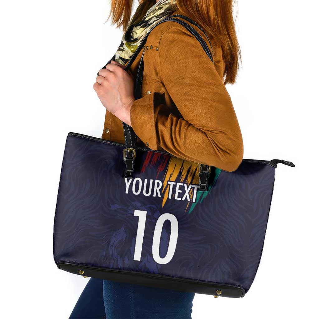 Custom Sri Lanka Cricket The Lions Leather Tote Bag