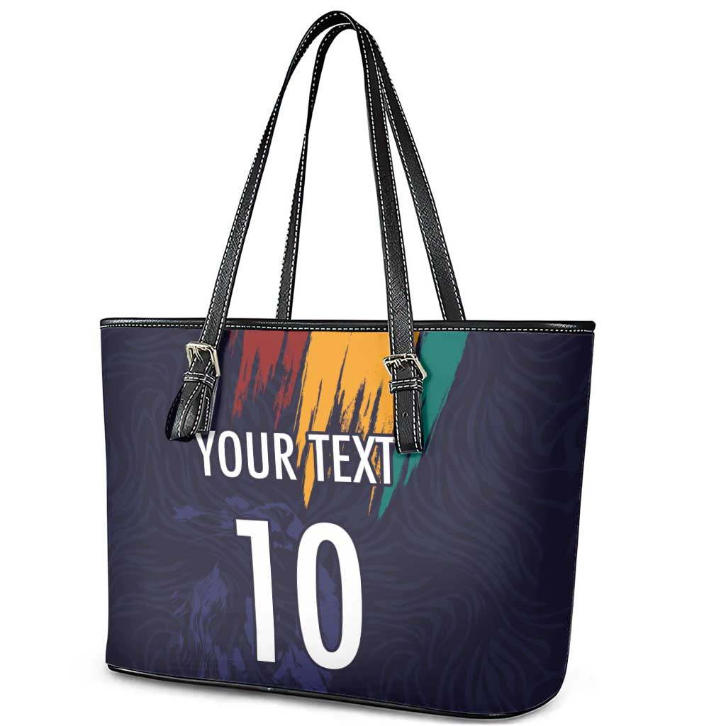 Custom Sri Lanka Cricket The Lions Leather Tote Bag