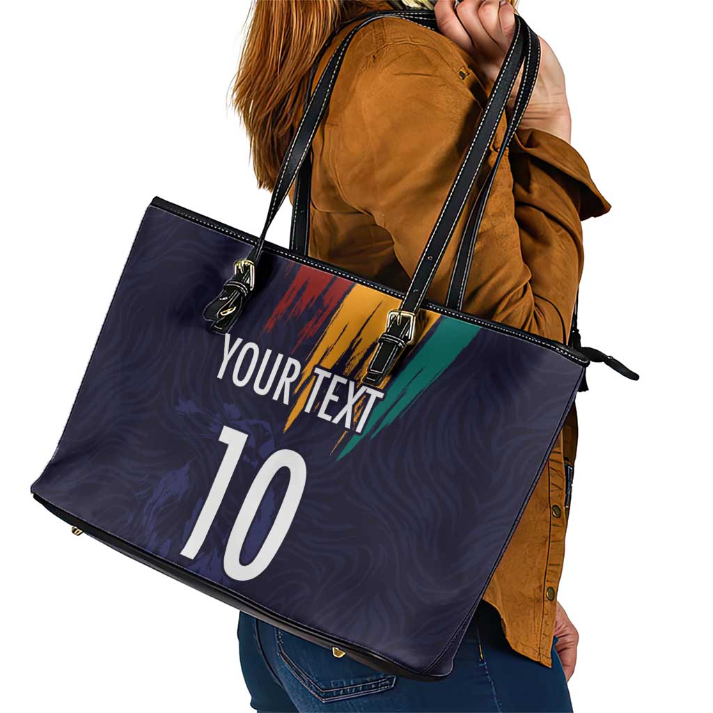 Custom Sri Lanka Cricket The Lions Leather Tote Bag