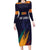 Custom Sri Lanka Cricket The Lions Long Sleeve Bodycon Dress