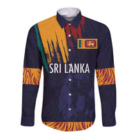 Custom Sri Lanka Cricket The Lions Long Sleeve Button Shirt