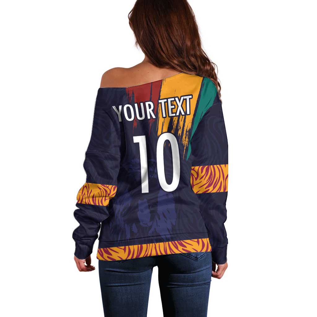Custom Sri Lanka Cricket The Lions Off Shoulder Sweater