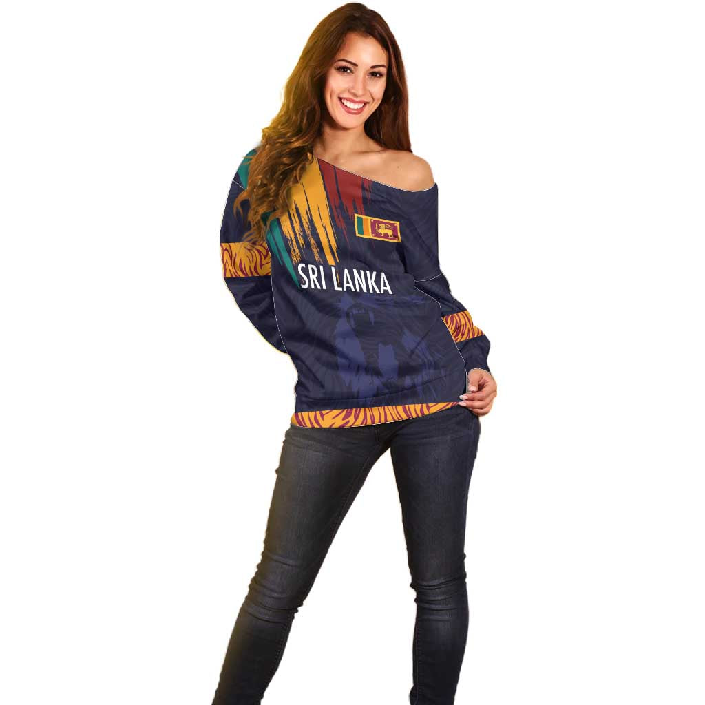 Custom Sri Lanka Cricket The Lions Off Shoulder Sweater