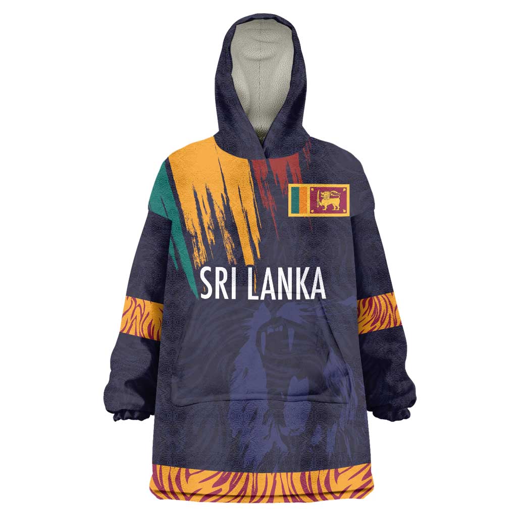 Custom Sri Lanka Cricket The Lions Wearable Blanket Hoodie