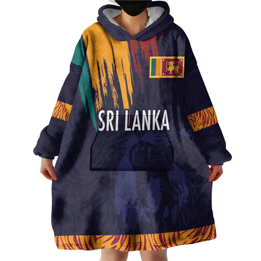 Custom Sri Lanka Cricket The Lions Wearable Blanket Hoodie