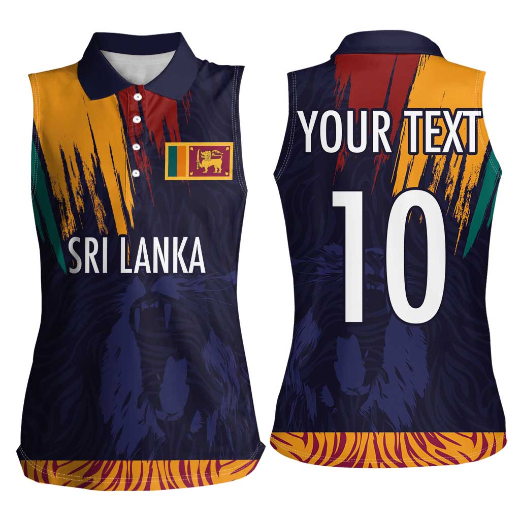 Custom Sri Lanka Cricket The Lions Women Sleeveless Polo Shirt
