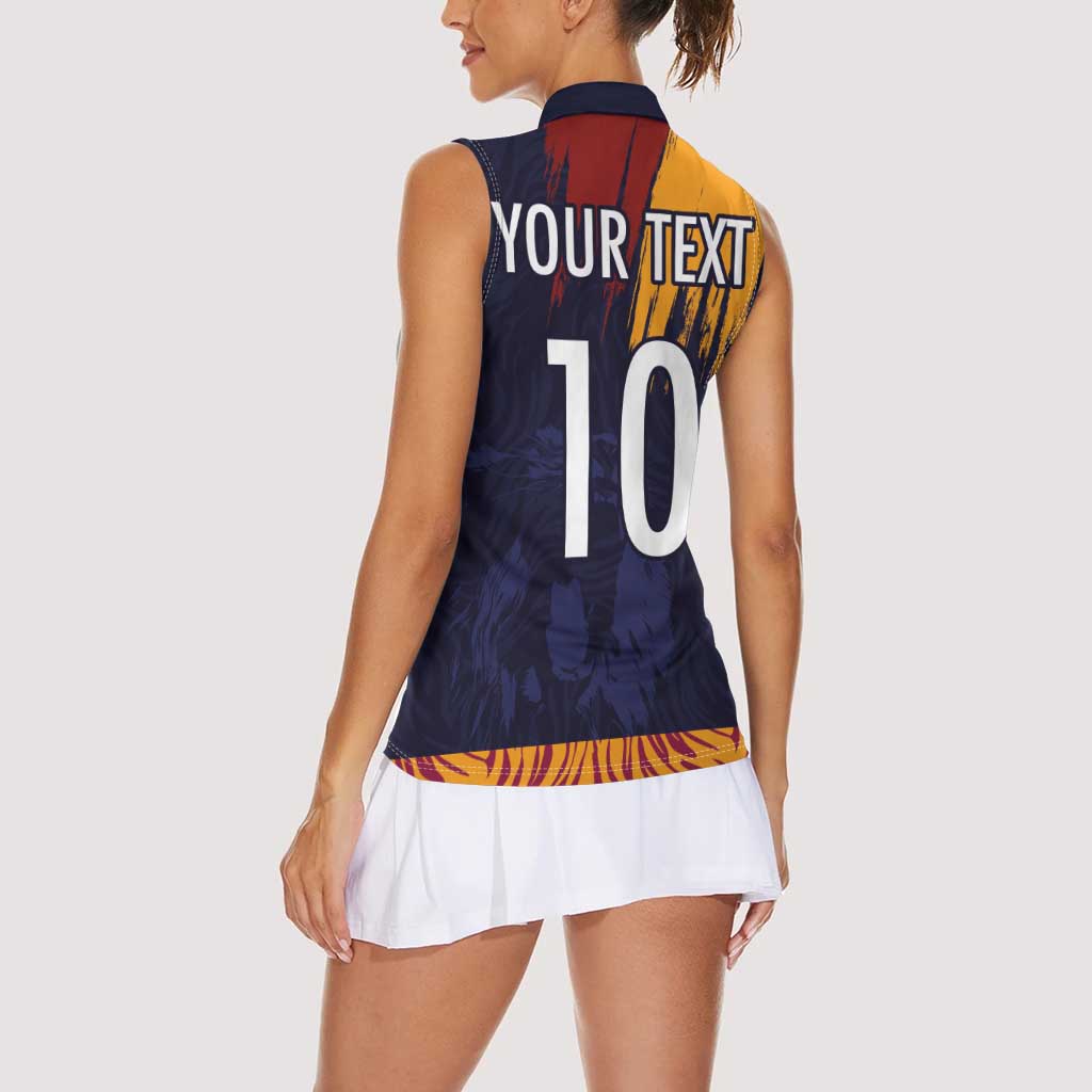 Custom Sri Lanka Cricket The Lions Women Sleeveless Polo Shirt