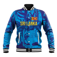 Custom Sri Lanka Cricket Royal Blue Warrior Baseball Jacket