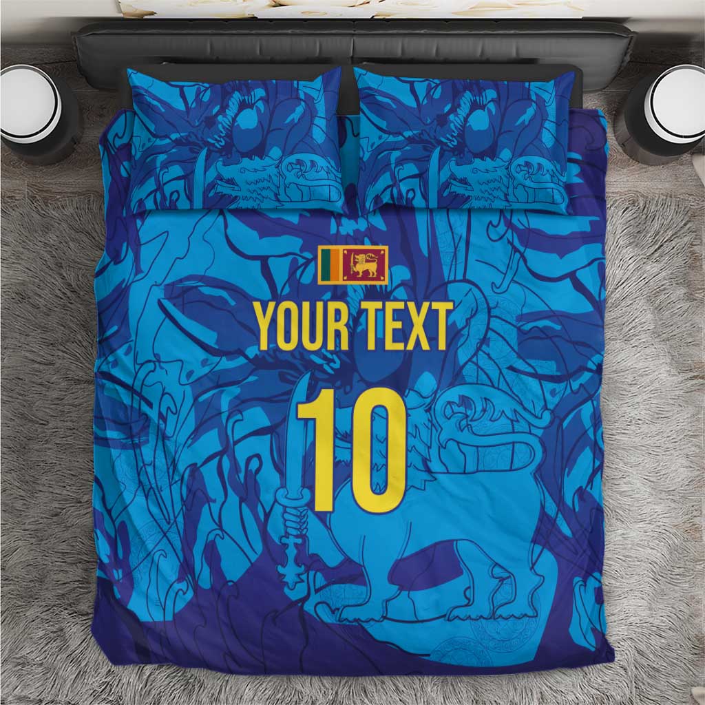 Custom Sri Lanka Cricket Royal Blue Warrior Bedding Set