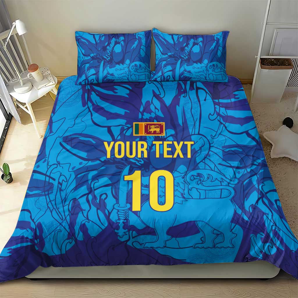 Custom Sri Lanka Cricket Royal Blue Warrior Bedding Set